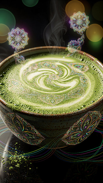 Matcha Mirage: Swirling Zen HD phone wallpaper