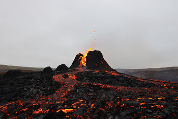 Nature, Spray, Volcano, Lava, Eruption, Hot HD wallpaper