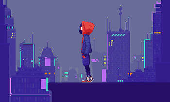 Miles Morales Pixel Art, spiderman, superheroes, artwork, digital-art, deviantart, pixel HD wallpaper