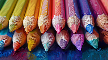 Colorful Colored Pencil Array, colors, colored pencil, colored pencils, art supplies HD wallpaper