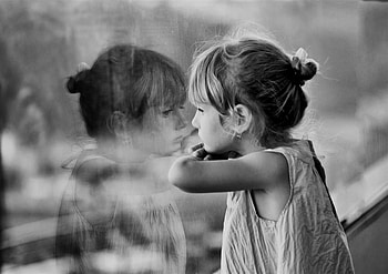 A Special World, graphy, black and white, face, girl, beauty HD wallpaper