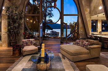 wonderful view from living room in british columbia r, boat, room, hose, view, r, dock, lake HD wallpaper