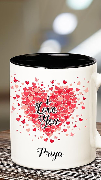 P Name, Priya, Mug, love HD phone wallpaper