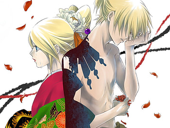 Vocaloid, blonde, anime, girl, guy HD wallpaper
