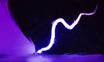Fantasy, lights, dragon, dark HD wallpaper