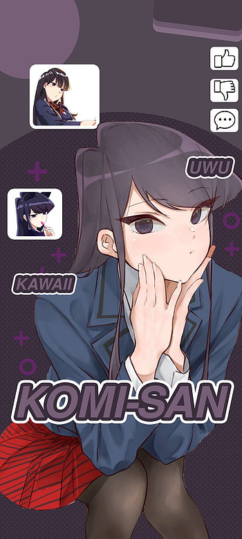 Komi-san, komi, japan, manga, anime HD phone wallpaper