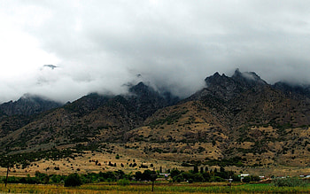 Nature, Grass, Mountains, Clouds, Summer HD wallpaper