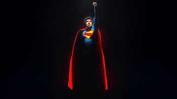 The Legendary Superman High, superman-legacy, superman, david-corenswet, dark, black, superheroes, dc-comics, movies, artwork, artist, digital-art, artstation HD wallpaper