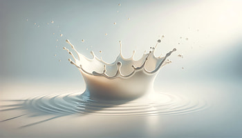 A Splash In Milk, food, milk, splash, water, water drop HD wallpaper