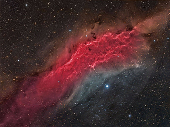 The California Nebula, nebula, galaxy, fun, space, cool, stars HD wallpaper