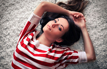 Lovely girl, beautiful girl, eyes, cute, girl, beauty, face, stare, lips, hair HD wallpaper