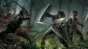 fight, knights, warriors, Templars, medieval :: HD wallpaper