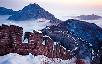 Scenic beauty, Great Wall history, Stunning panorama, Landmark during Corona HD wallpaper