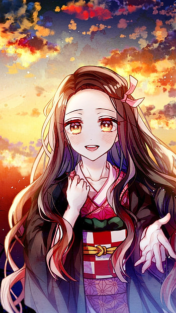 Nezuko, Cartoon HD phone wallpaper
