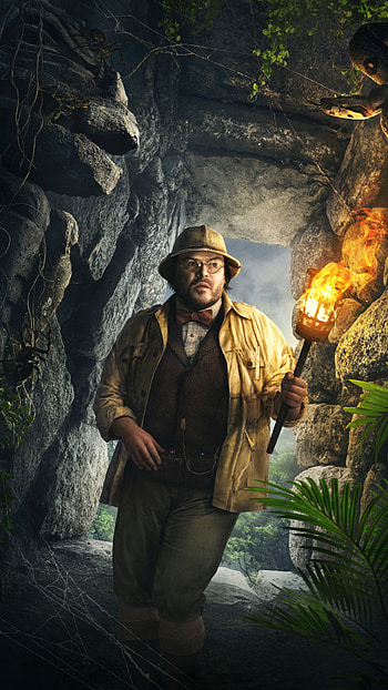 Jumanji films, Jack Black, movies HD phone wallpaper