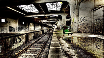 Miscellanea, Miscellaneous, Chair, Railway, Mood, Subway, Metro, Creative HD wallpaper