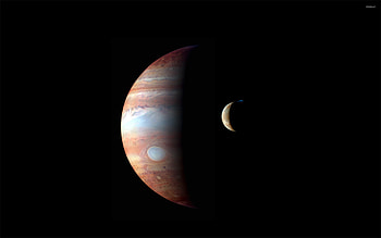 Jupiter, Jupiter and Io, Captivating space , Cosmic wonders HD wallpaper