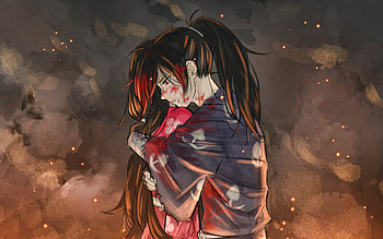 Mio, Hyakkimaru, , manga, Dororo, embrace, Dororo characters, Mio Dororo, Hyakkimaru Dororo HD wallpaper