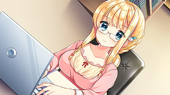 Anime Girl, glass, Girl, Anime, Art HD wallpaper