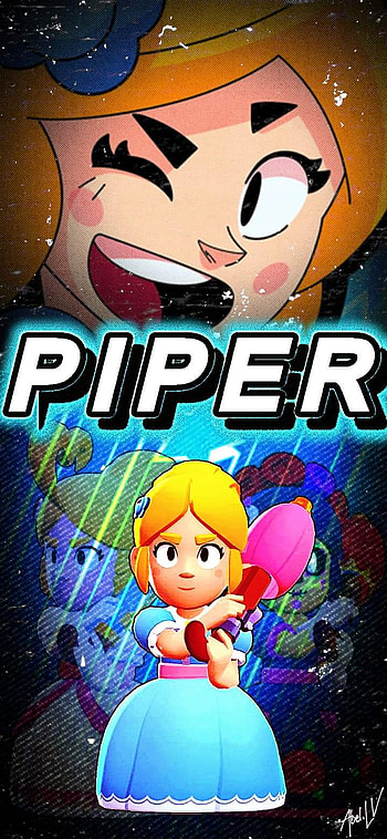 Brawl Stars Piper, Light Blue, electric blue, art, princesa, Paraguas, Brawl Stars HD phone wallpaper