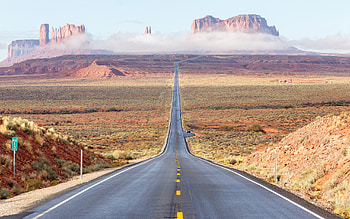 Desert, road, sky, nature HD wallpaper