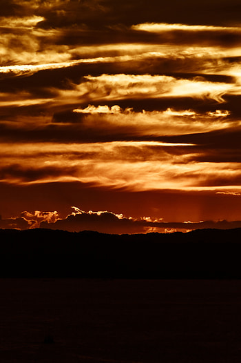 Nature, Sunset, Twilight, Clouds, Horizon, Dark, Dusk HD phone wallpaper