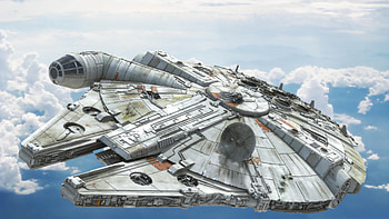 Close-up, Millennium Falcon HD wallpaper