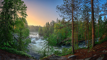 Kitkajoki River, Finland HD wallpaper