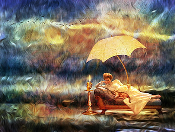 •ღ✿ღ•, lady, fantasy, art, painting HD wallpaper