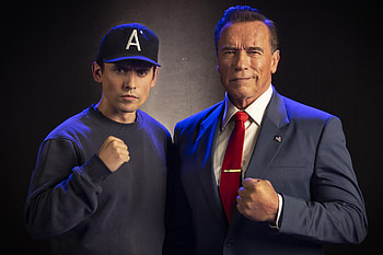 Kung Fury, Behind the scenes, David Sandberg, Ugov Schwarzenegger HD wallpaper