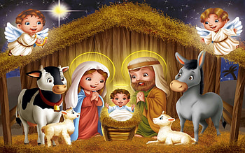 Xmas Stuff For > Christmas Nativity HD wallpaper