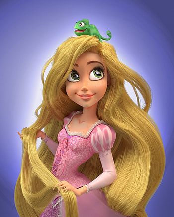 Rapunzel Animation, Aleksandrs K, Digital art, Rapunzel artwork HD phone wallpaper