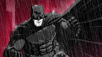 Batman Red Background Art, batman, artwork, digital-art, superheroes, behance, artist HD wallpaper