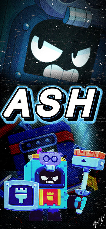 Ash Brawl Stars, red, product, Celeste, Basura HD phone wallpaper