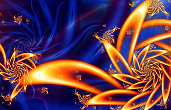 Flower, orange, abstract HD wallpaper