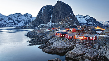 Lofoten, Towns HD wallpaper