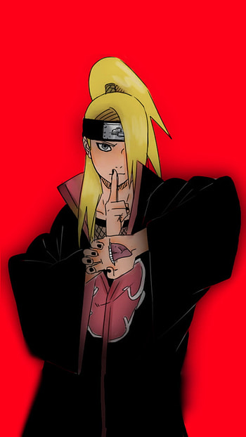 Deidara manga (colored, naruto, akatsuki, deidara akatsuki HD phone wallpaper