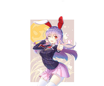 Wink, Touhou, Reisen Udongein Inaba, anime girl HD wallpaper