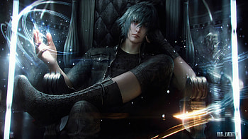 Noctis on his Throne - Final Fantasy XV HD wallpaper