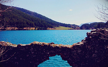 Nature, Trees, Stones, Lake, Shore, Bank HD wallpaper