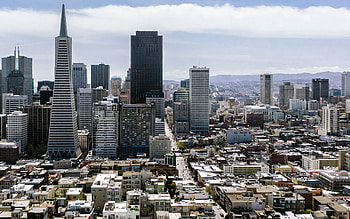 Cities, View From Above, Skyscrapers, Panorama, San Francisco HD wallpaper