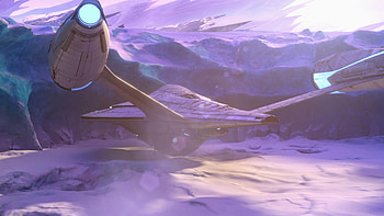 Star Trek: Prodigy – Intrepid Starship on Alien Planet, TV Show, Star Trek: Prodigy HD wallpaper