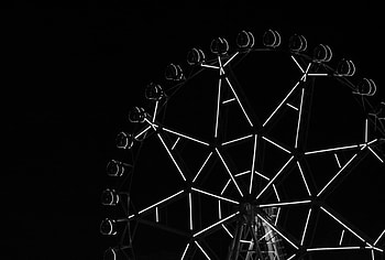 Backlight, Illumination, Ferris Wheel, Attraction HD wallpaper
