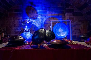 Hang drum studio, Handpan percussion, Musical experience, Rhythmic melodies HD wallpaper