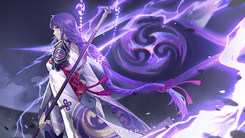 Shogun raiden, genshin impact HD wallpaper