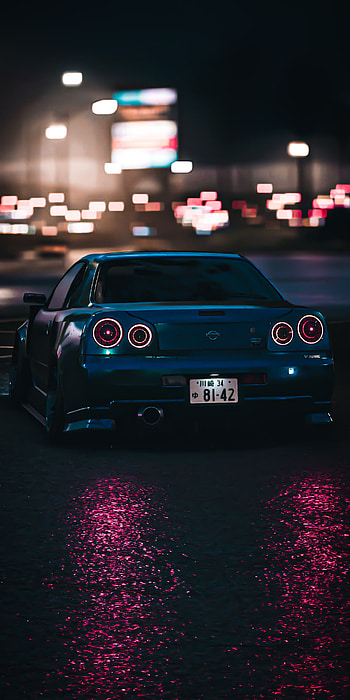Gtr r34, automotive classic, super car HD phone wallpaper