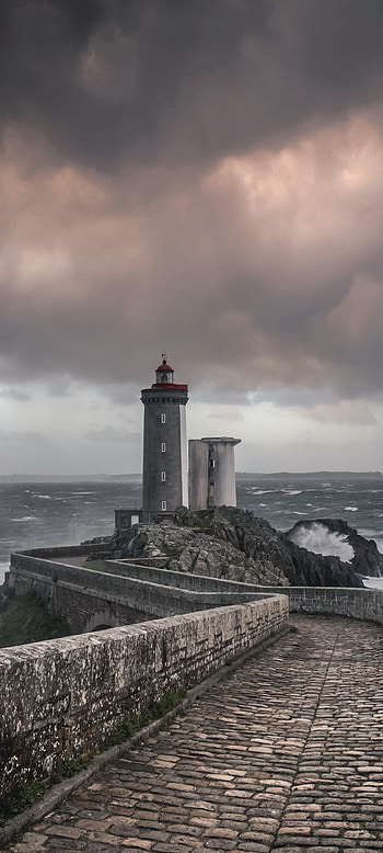Man-made lighthouse, Architectural marvel, Maritime symbol, Coasting safety HD phone wallpaper