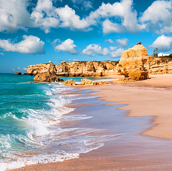 Beach, blue, sky, nature HD wallpaper
