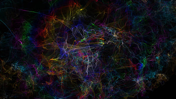 Color smoke, abstract, color, smoke, attractor, fractal HD wallpaper