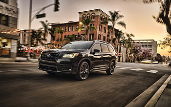 2022, Subaru Ascent, Onyx Edition, , front view, new black Subaru Ascent, Japanese cars, Subaru HD wallpaper
